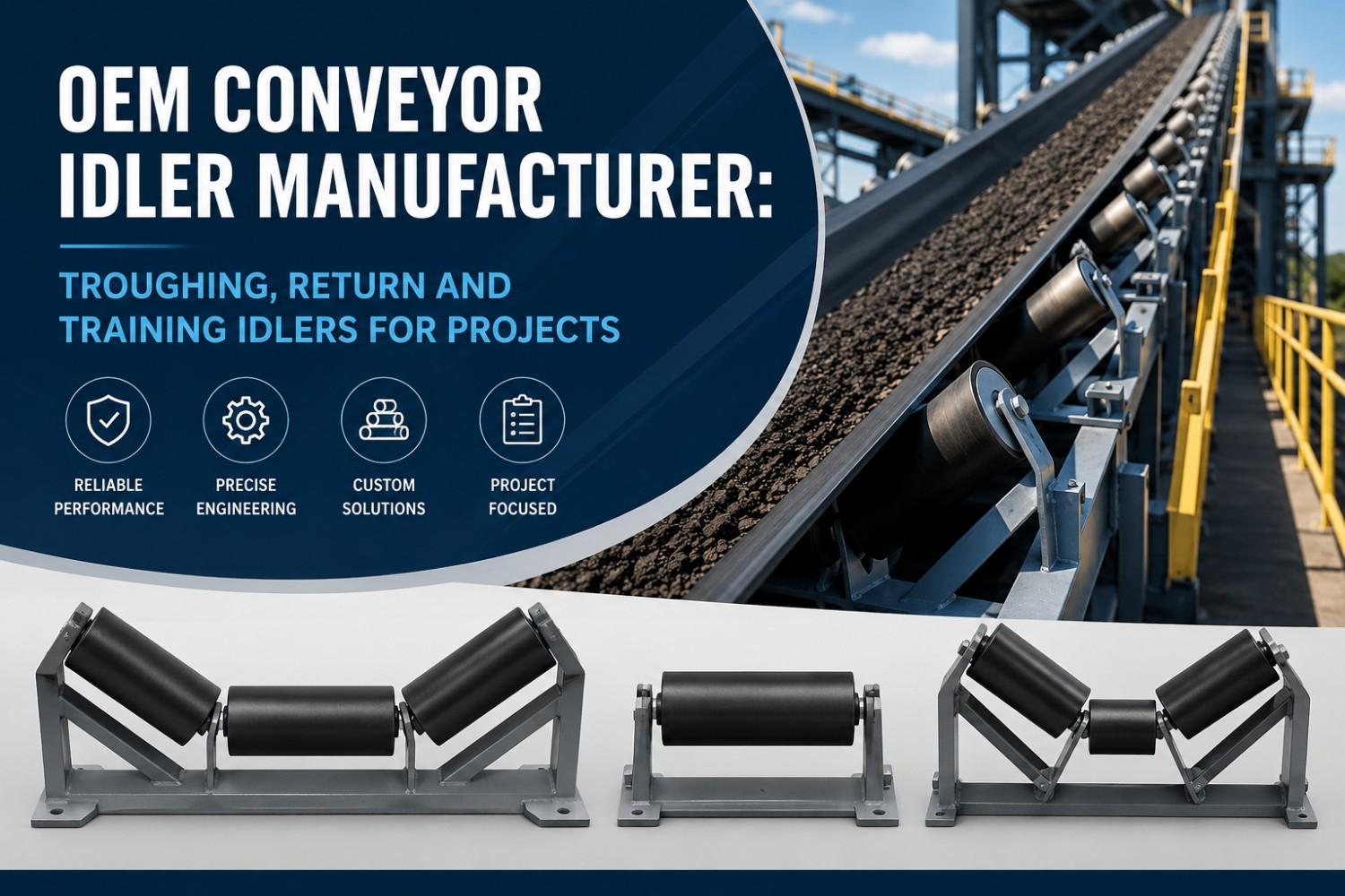 OEM Conveyor Idler Manufacturer: Troughing, Return and Training Idlers for Projects