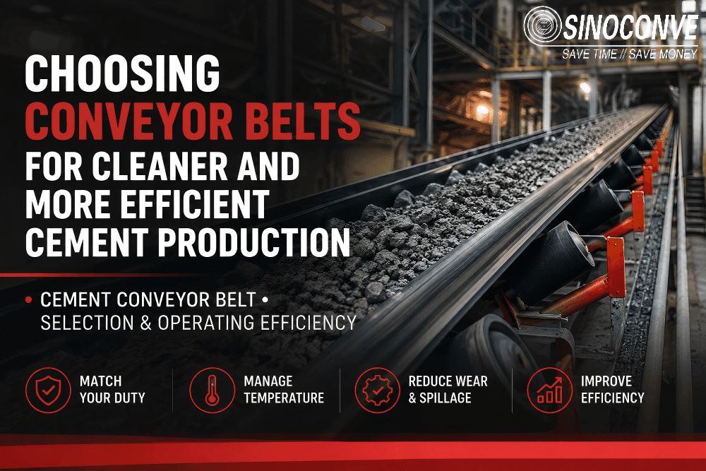 Choosing Conveyor Belts for Cleaner and More Efficient Cement Production