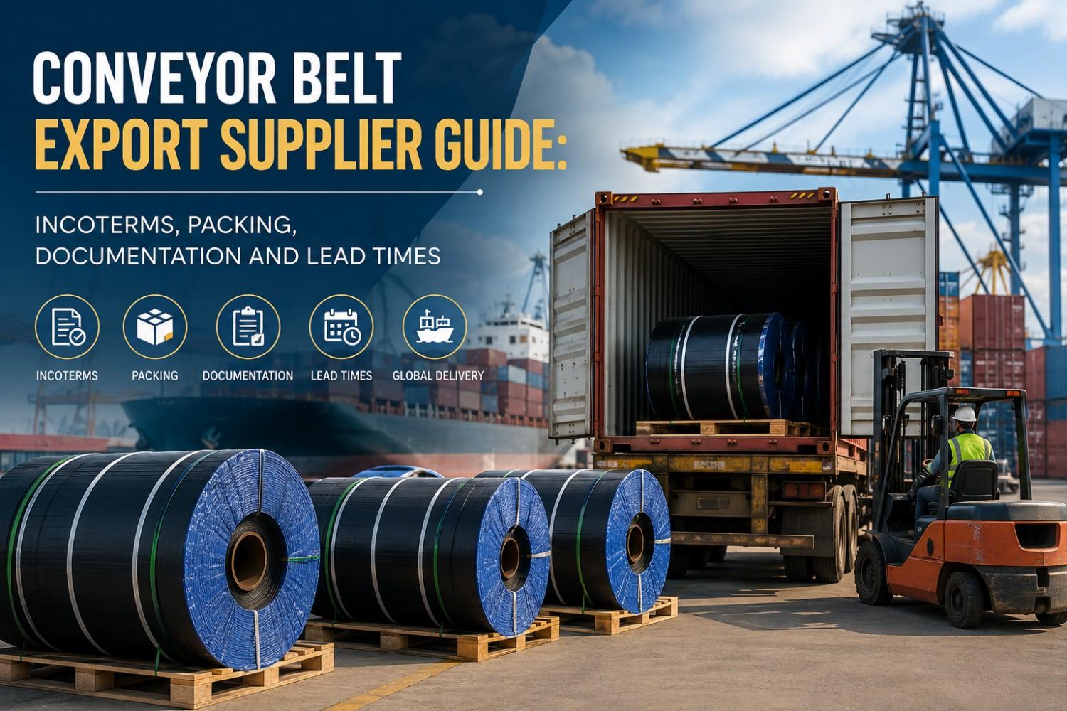 Conveyor Belt Export Supplier Guide: Incoterms, Packing, Documentation and Lead Times