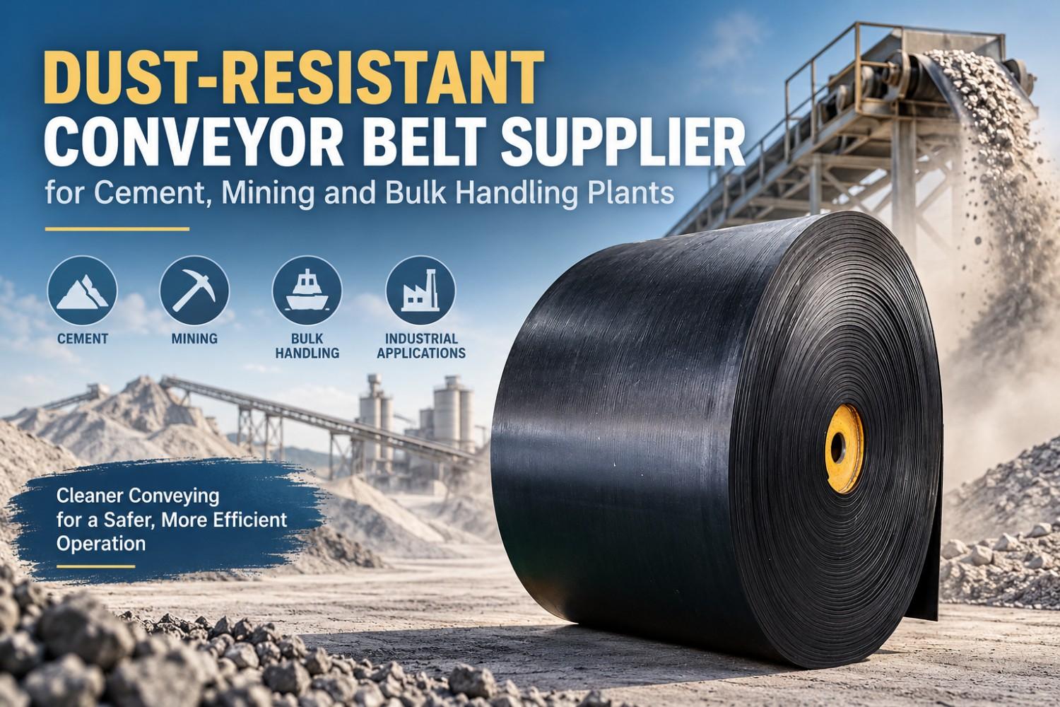 Dust-Resistant Conveyor Belt Supplier for Cement, Mining and Bulk Handling Plants