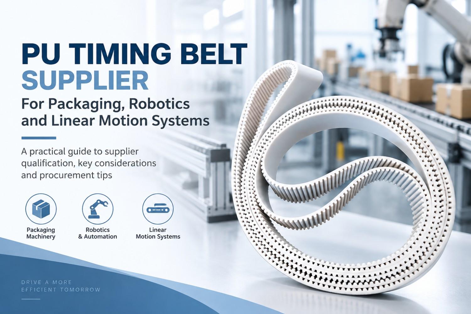 PU Timing Belt Supplier for Packaging, Robotics and Linear Motion Systems