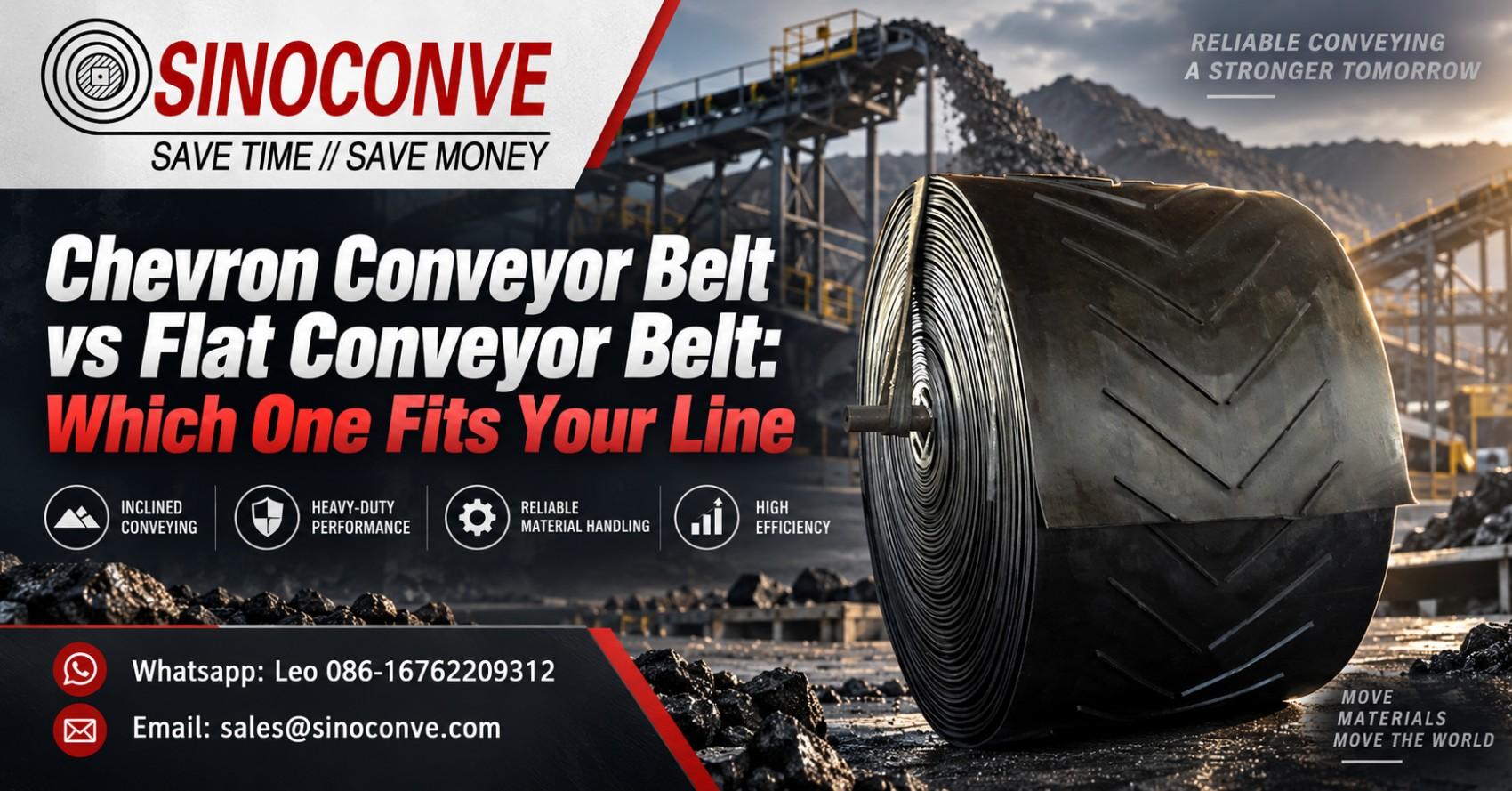 Chevron Conveyor Belt vs Flat Conveyor Belt: Which One Fits Your Line
