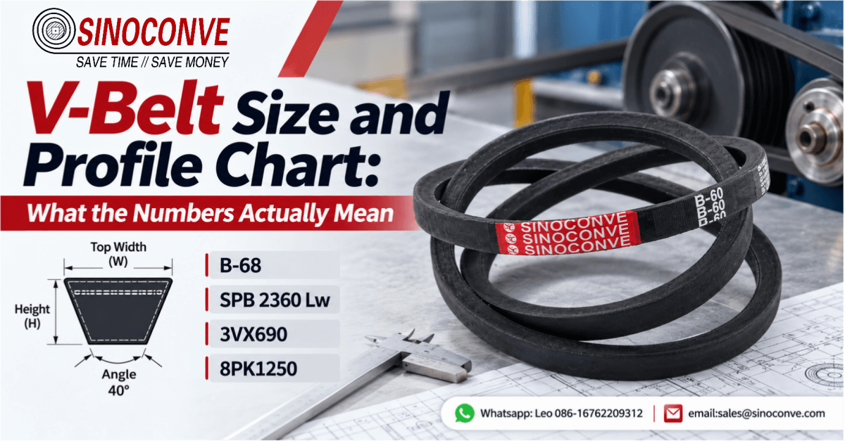 V-Belt Size and Profile Chart: What the Numbers Actually Mean