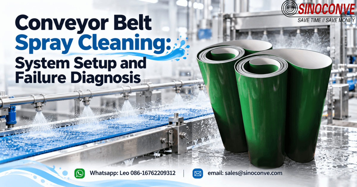Conveyor Belt Spray Cleaning: System Setup and Failure Diagnosis
