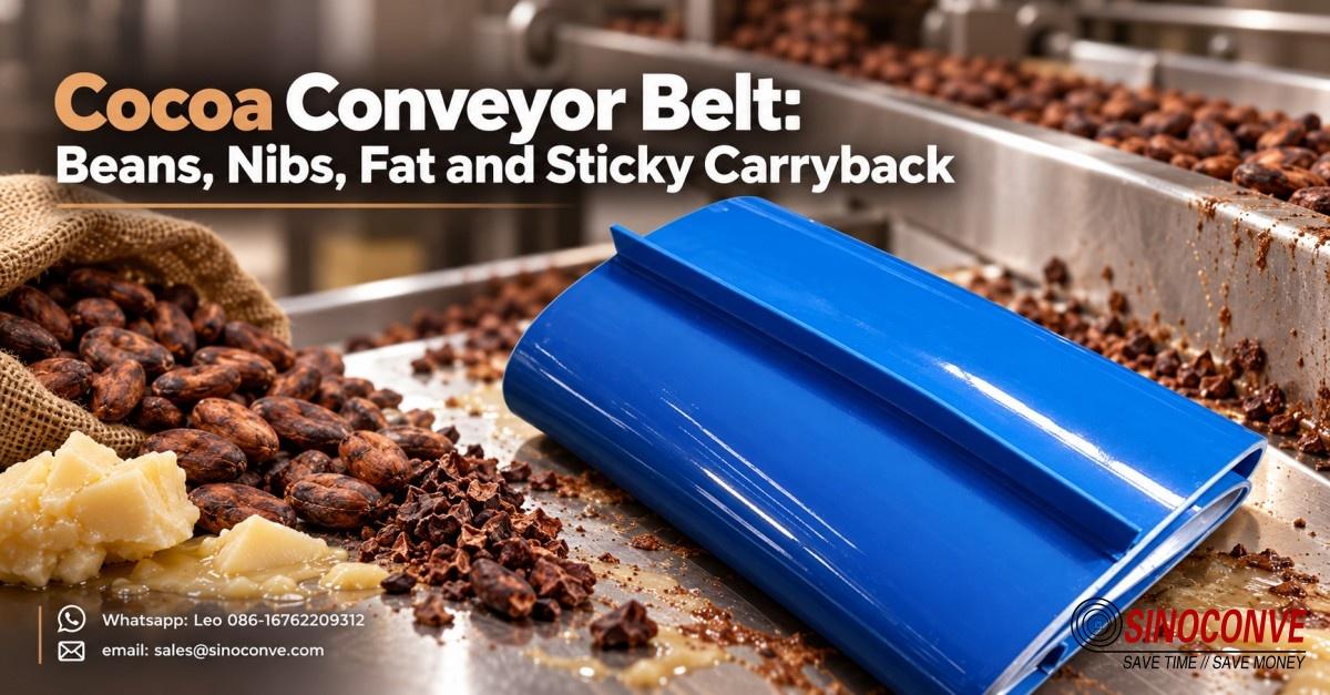 Cocoa Conveyor Belt: Beans, Nibs, Fat and Sticky Carryback