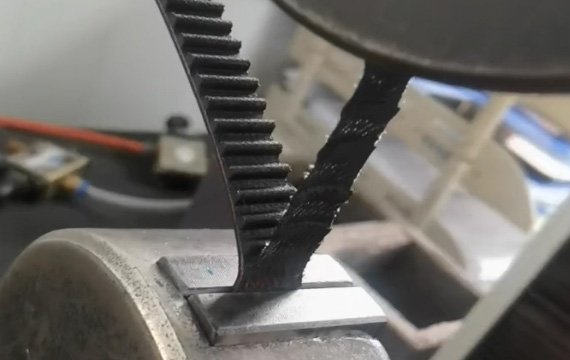 Timing belt surface fabric peeling test